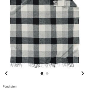 Pendleton Monochrome Plaid Blanket